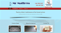 Desktop Screenshot of mister-mattress.com