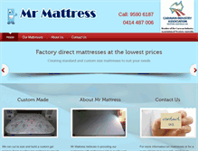 Tablet Screenshot of mister-mattress.com